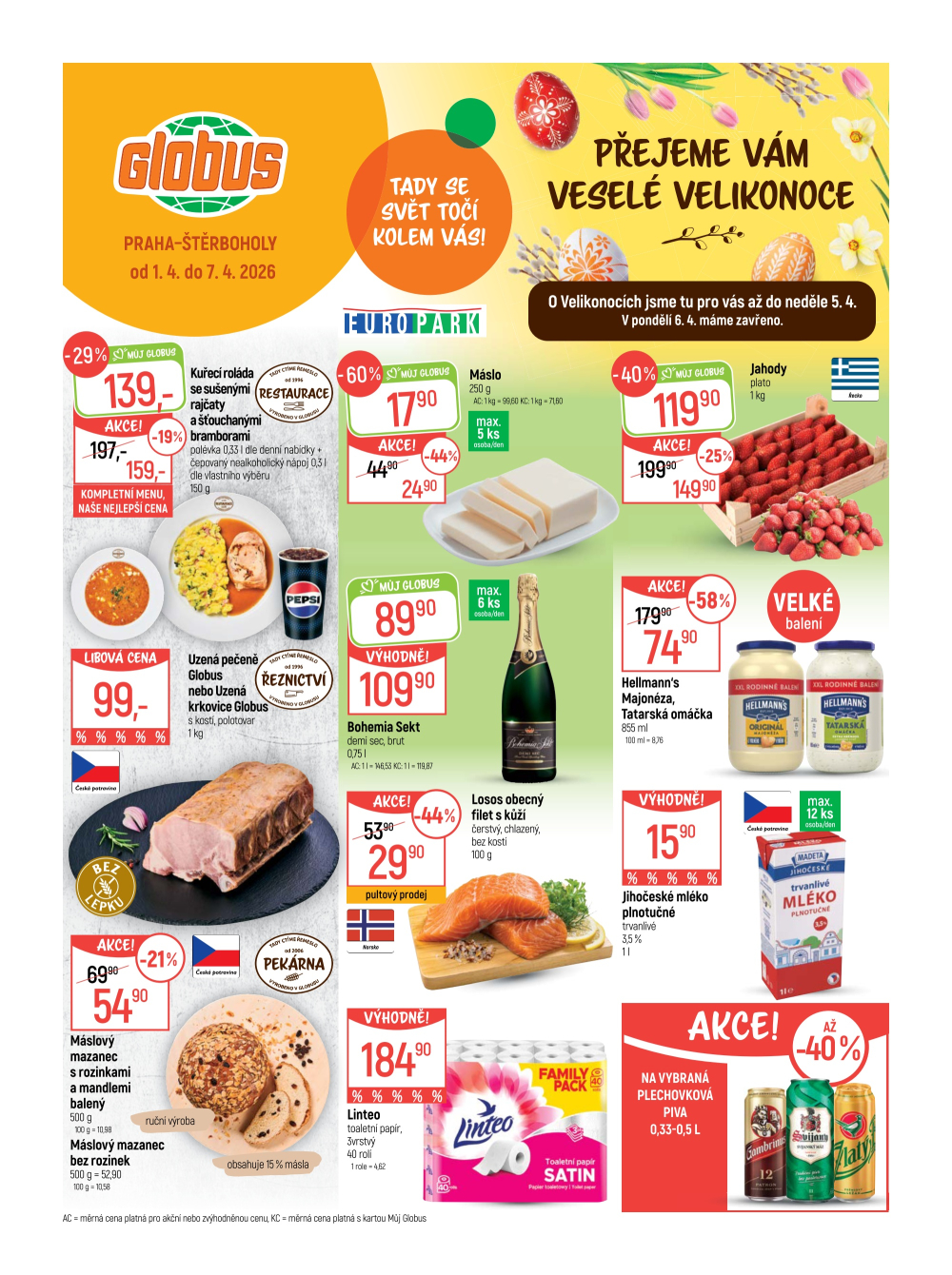 Leták Globus leták Praha - Štěrboholy - strana 1