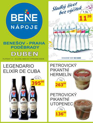BENE NÁPOJE leták