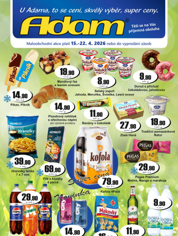 ADAM POTRAVINY leták
