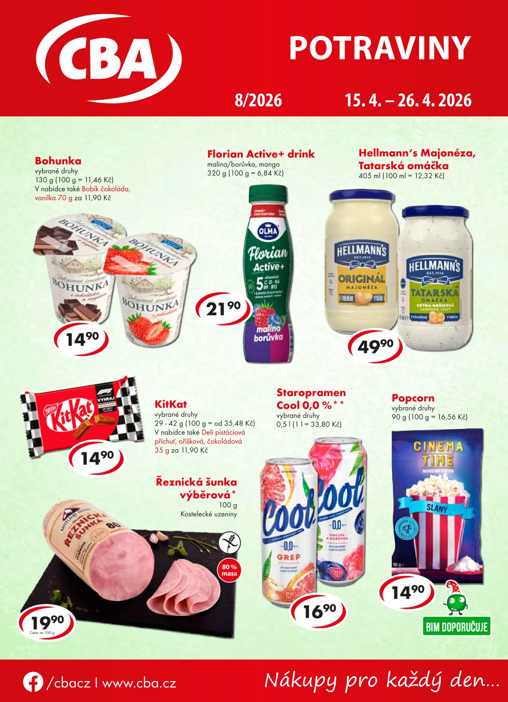Leták CBA Potraviny leták - strana 1