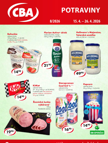 CBA Potraviny leták