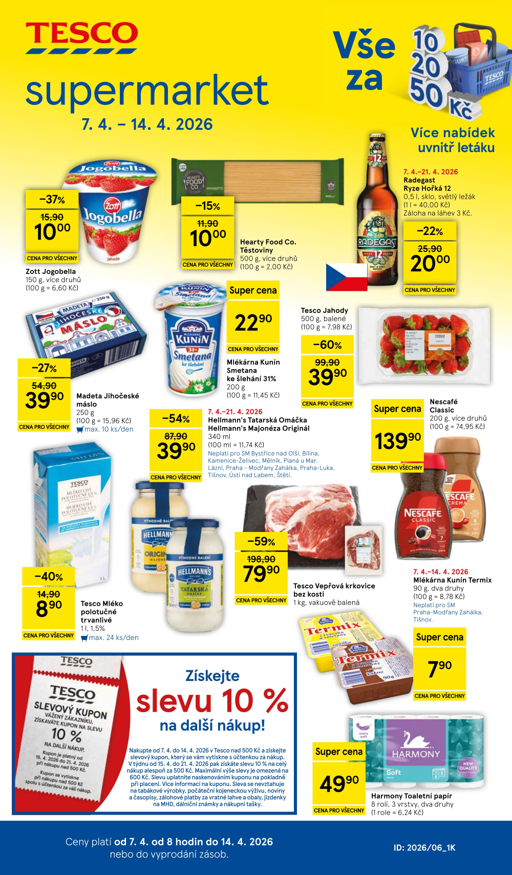 Leták Tesco supermarket leták - strana 1