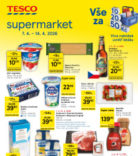 Akční leták Tesco supermarket 