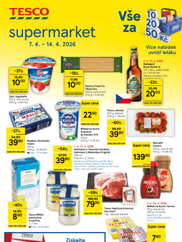 Tesco supermarket leták