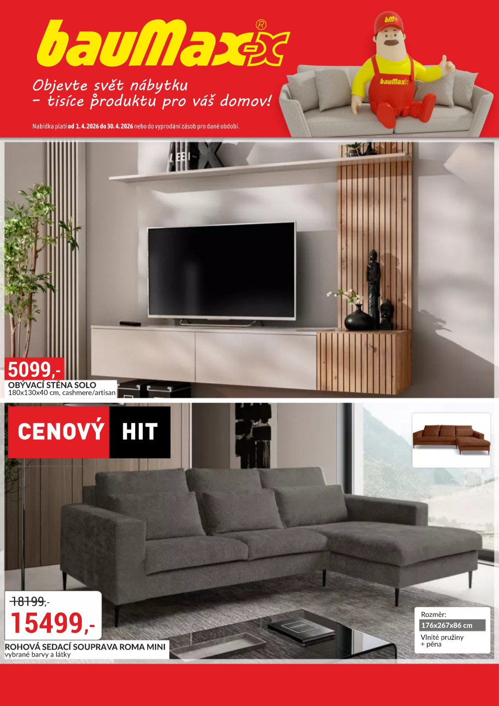 Leták bauMax leták - Objevte svět nábytku - strana 1
