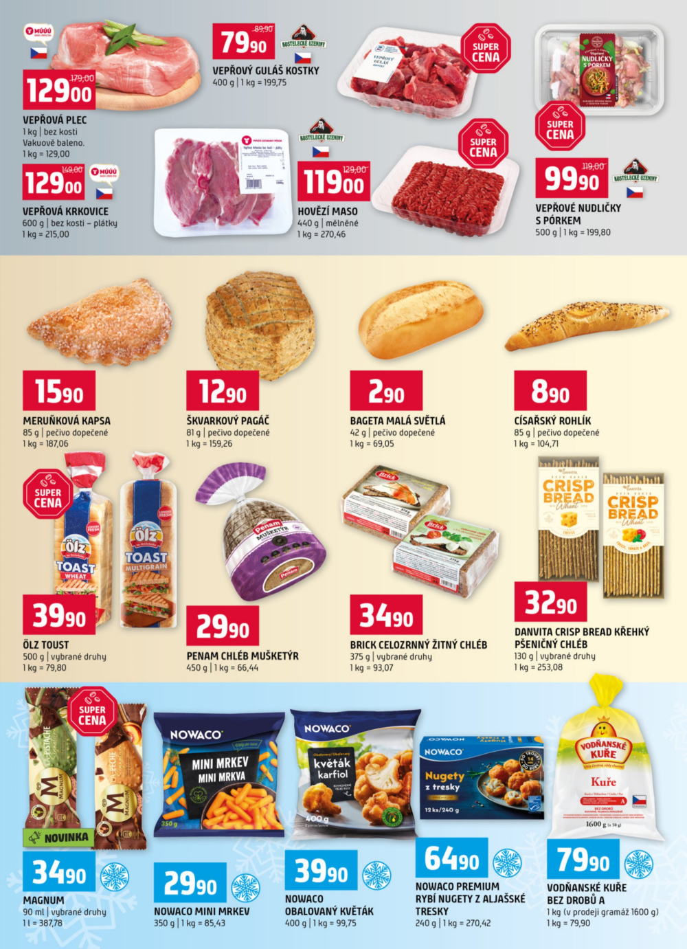 Leták Terno leták - České Budějovice, Trhové Sviny, Bechyně, Borovany, Třeboň, Týn nad Vltavou, Olomouc, Hradec Králové - strana 3