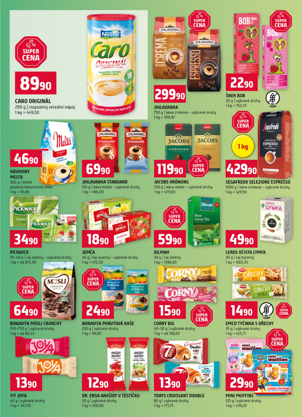 Leták Terno leták - České Budějovice, Trhové Sviny, Bechyně, Borovany, Třeboň, Týn nad Vltavou, Olomouc, Hradec Králové - strana 9