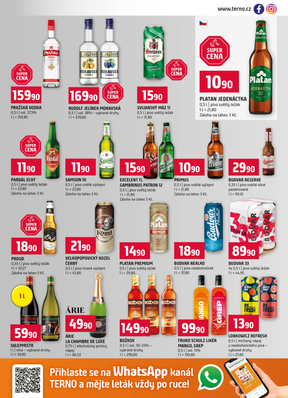 Leták Terno leták - Prachatice, Strakonice, Blatná, Zlín, Tábor, Český Krumlov - strana 13