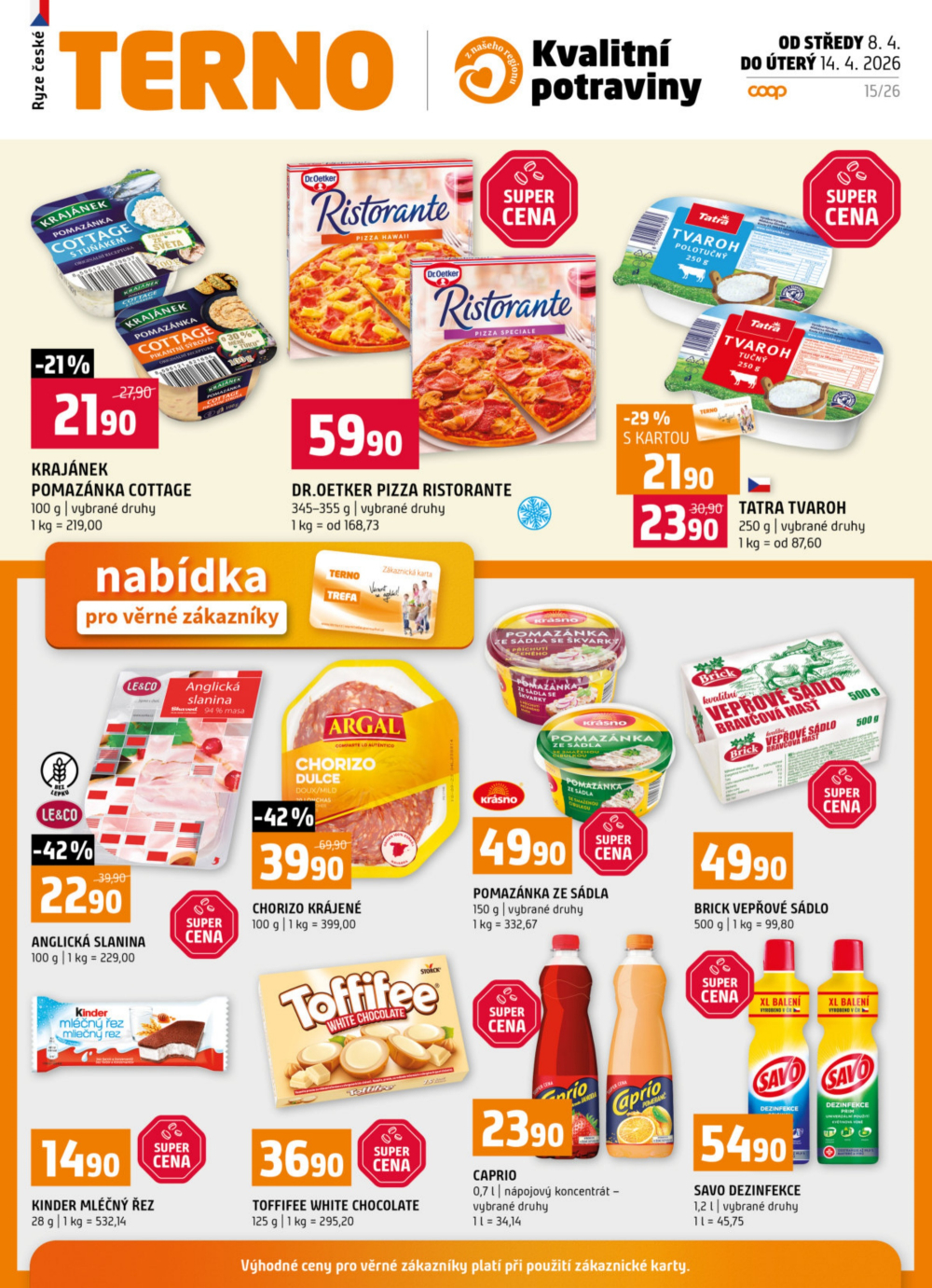 Leták Terno leták - Prachatice, Strakonice, Blatná, Zlín, Tábor, Český Krumlov - strana 19