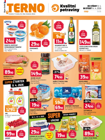 Terno leták - Prachatice, Strakonice, Blatná, Zlín, Tábor, Český Krumlov