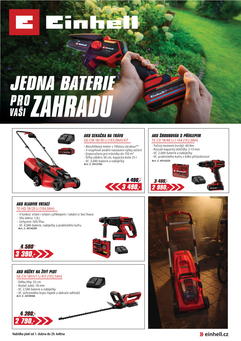 Leták Einhell leták - strana 1