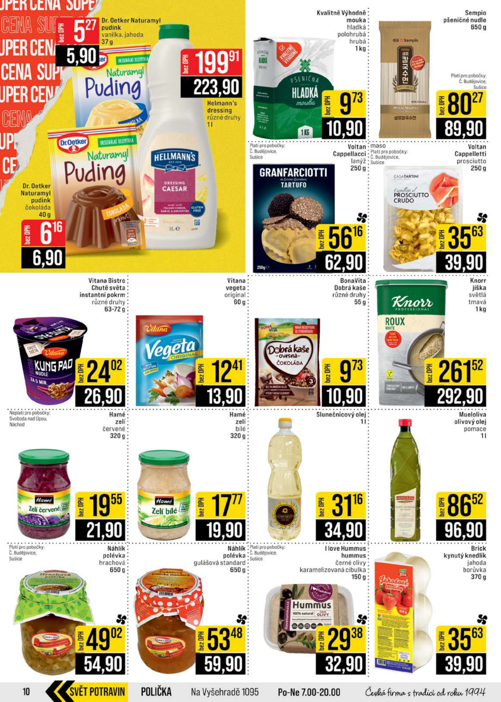 Leták JIP leták CC Cash & Carry - České Budějovice, Most, Náchod, Svoboda nad Úpou, Sušice - strana 10