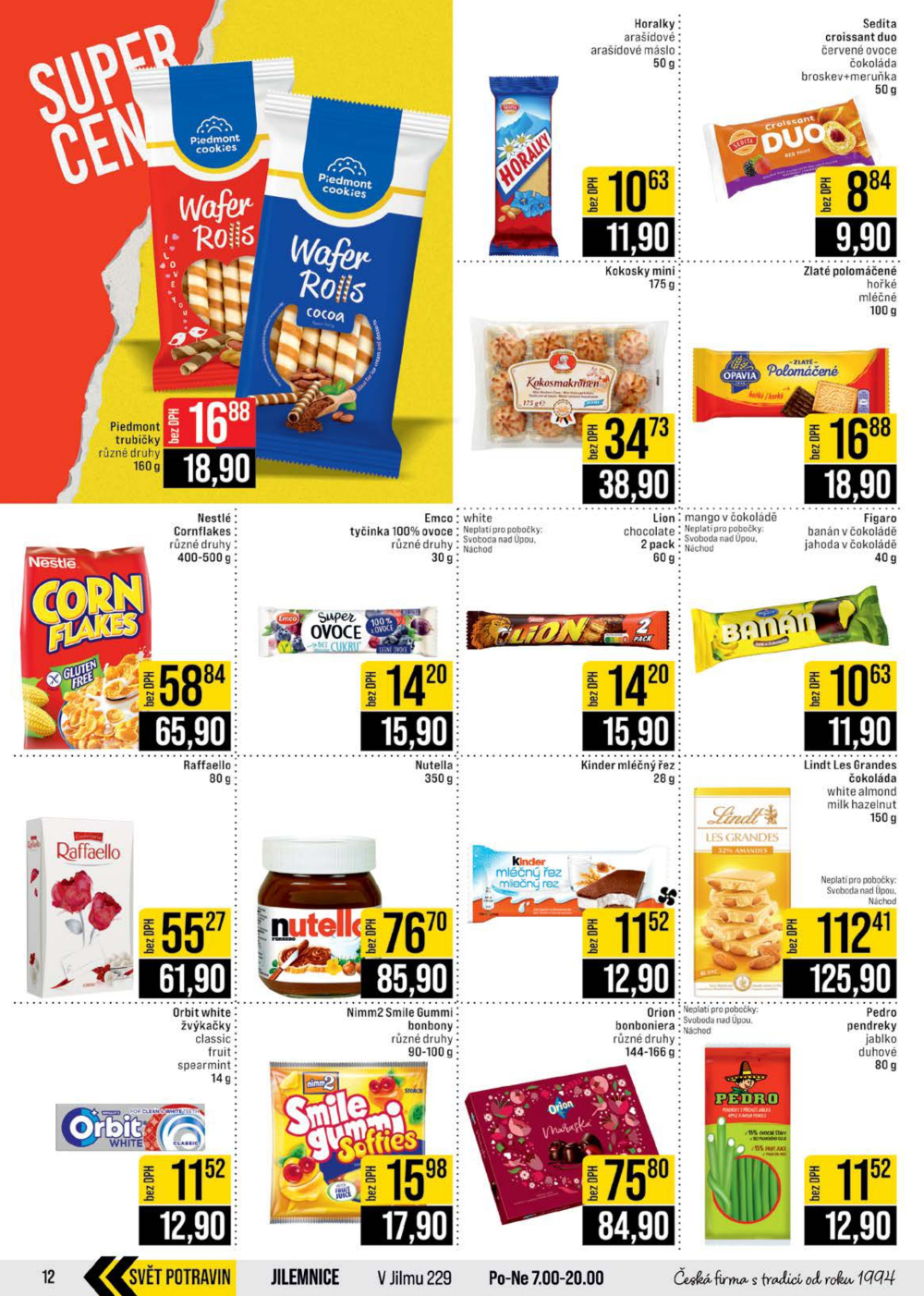 Leták JIP leták CC Cash & Carry - České Budějovice, Most, Náchod, Svoboda nad Úpou, Sušice - strana 12