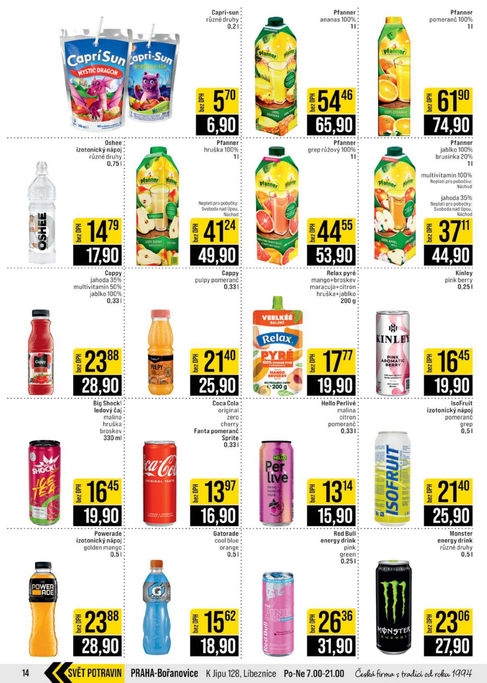 Leták JIP leták CC Cash & Carry - České Budějovice, Most, Náchod, Svoboda nad Úpou, Sušice - strana 14