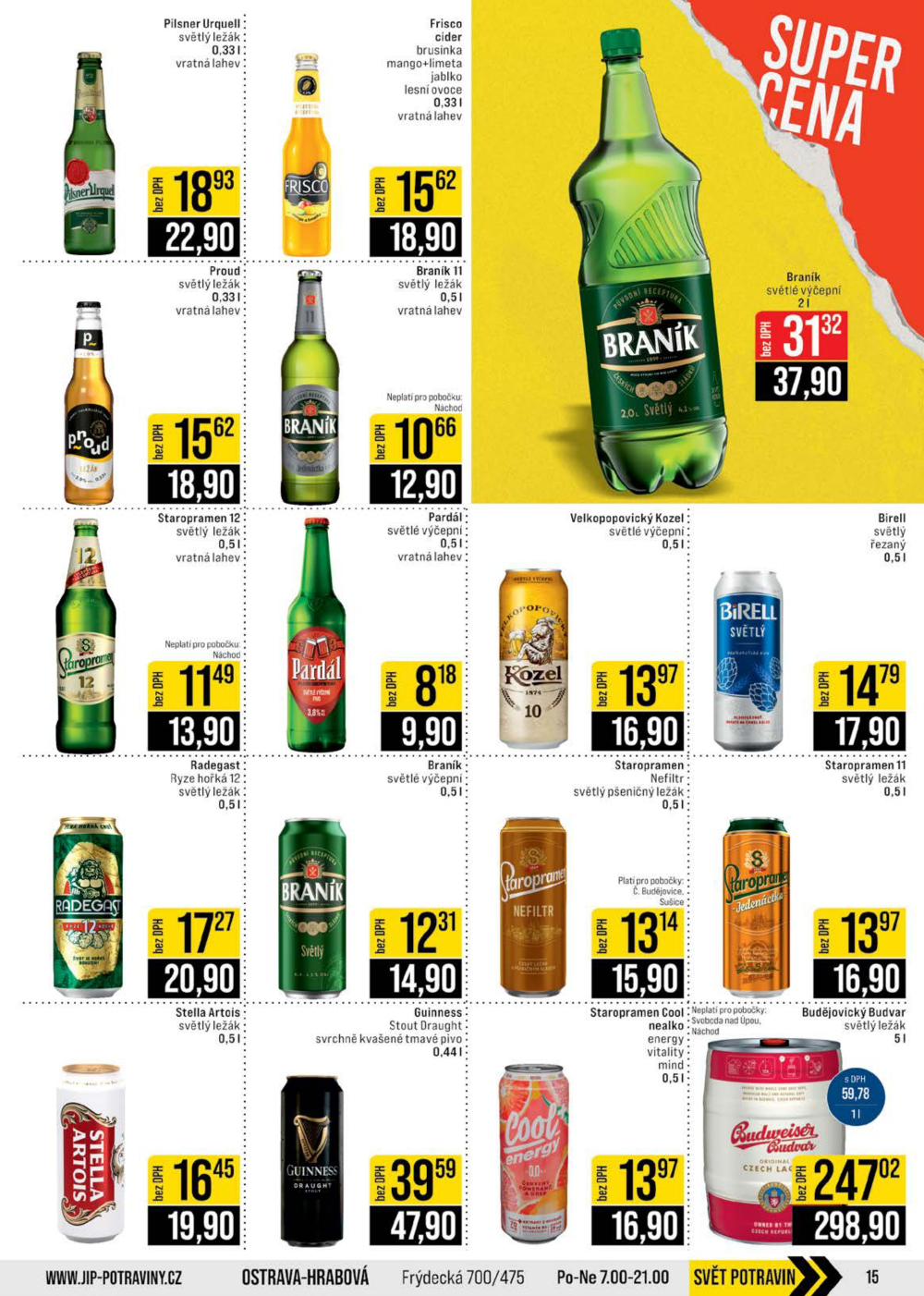 Leták JIP leták CC Cash & Carry - České Budějovice, Most, Náchod, Svoboda nad Úpou, Sušice - strana 15