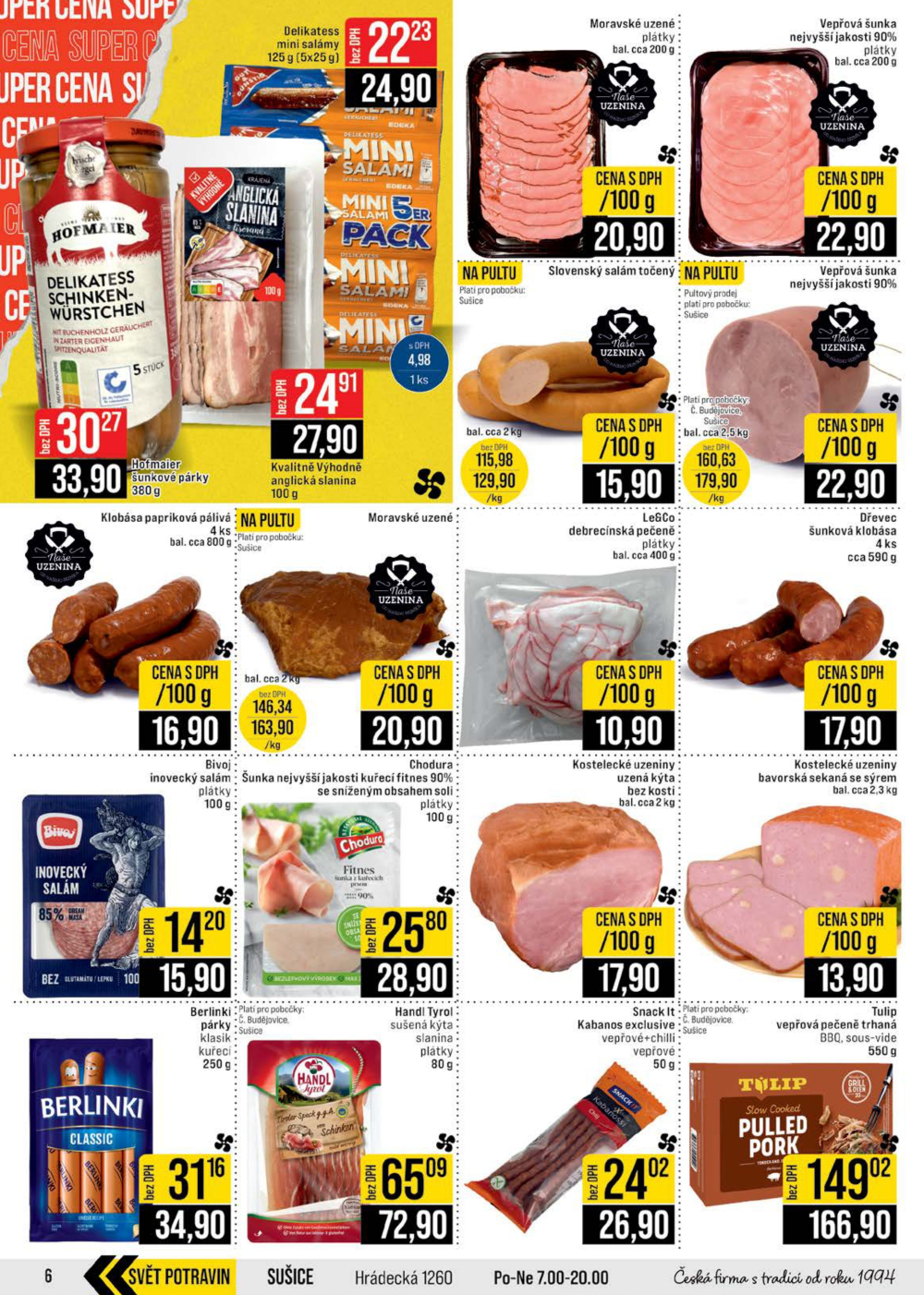 Leták JIP leták CC Cash & Carry - České Budějovice, Most, Náchod, Svoboda nad Úpou, Sušice - strana 6