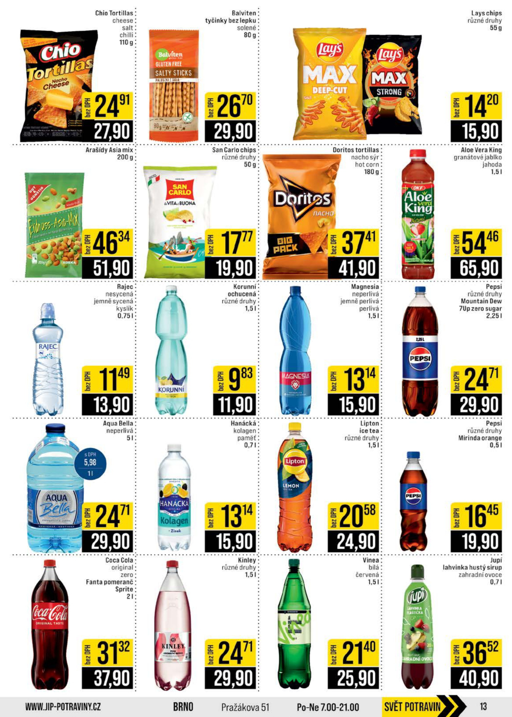 Leták JIP leták CC Cash & Carry - Brno, Ostrava, Praha, Polička, Olomouc, Karlovy Vary, Zlín, Jilemnice, Pardubice - strana 13