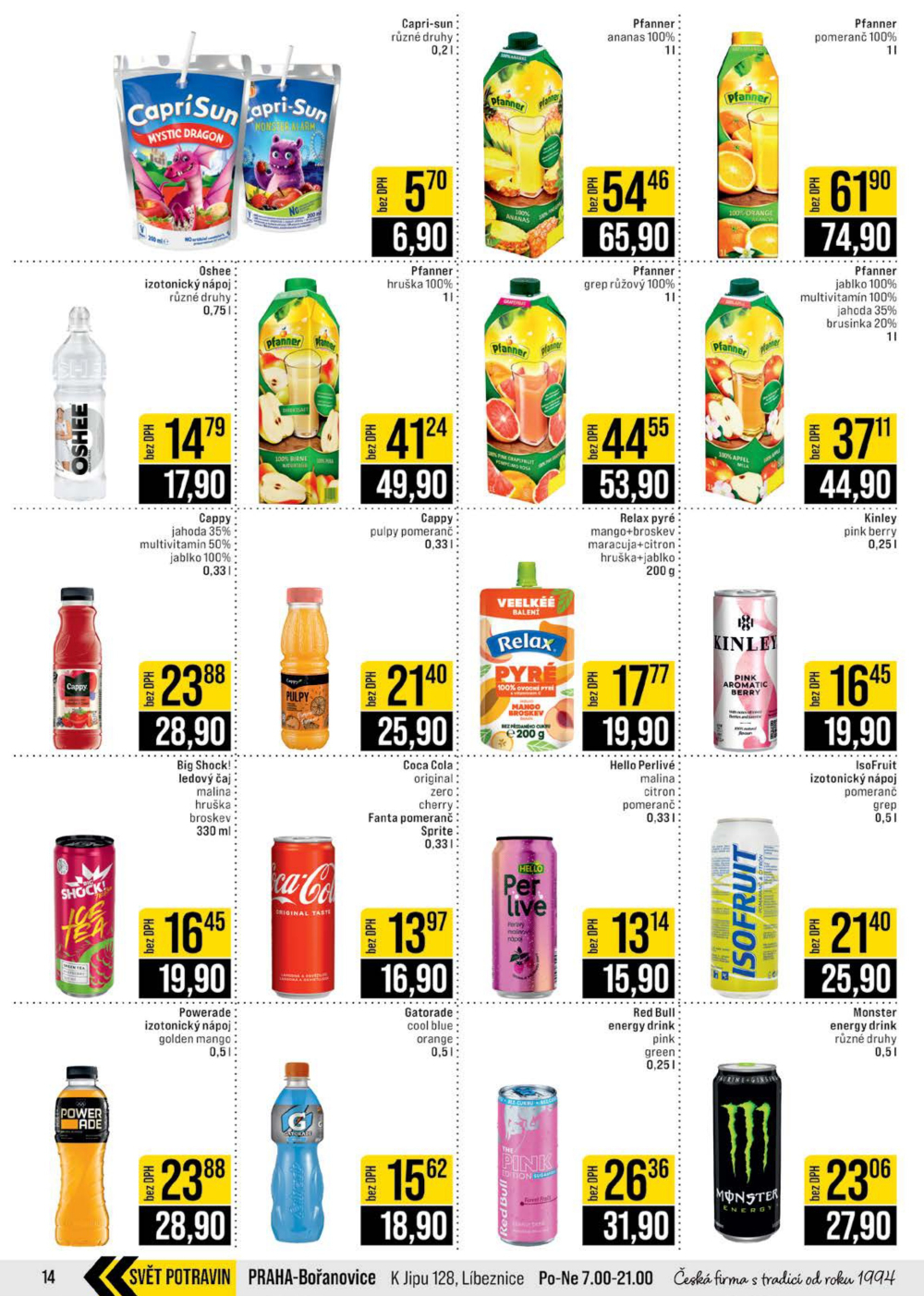 Leták JIP leták CC Cash & Carry - Brno, Ostrava, Praha, Polička, Olomouc, Karlovy Vary, Zlín, Jilemnice, Pardubice - strana 14