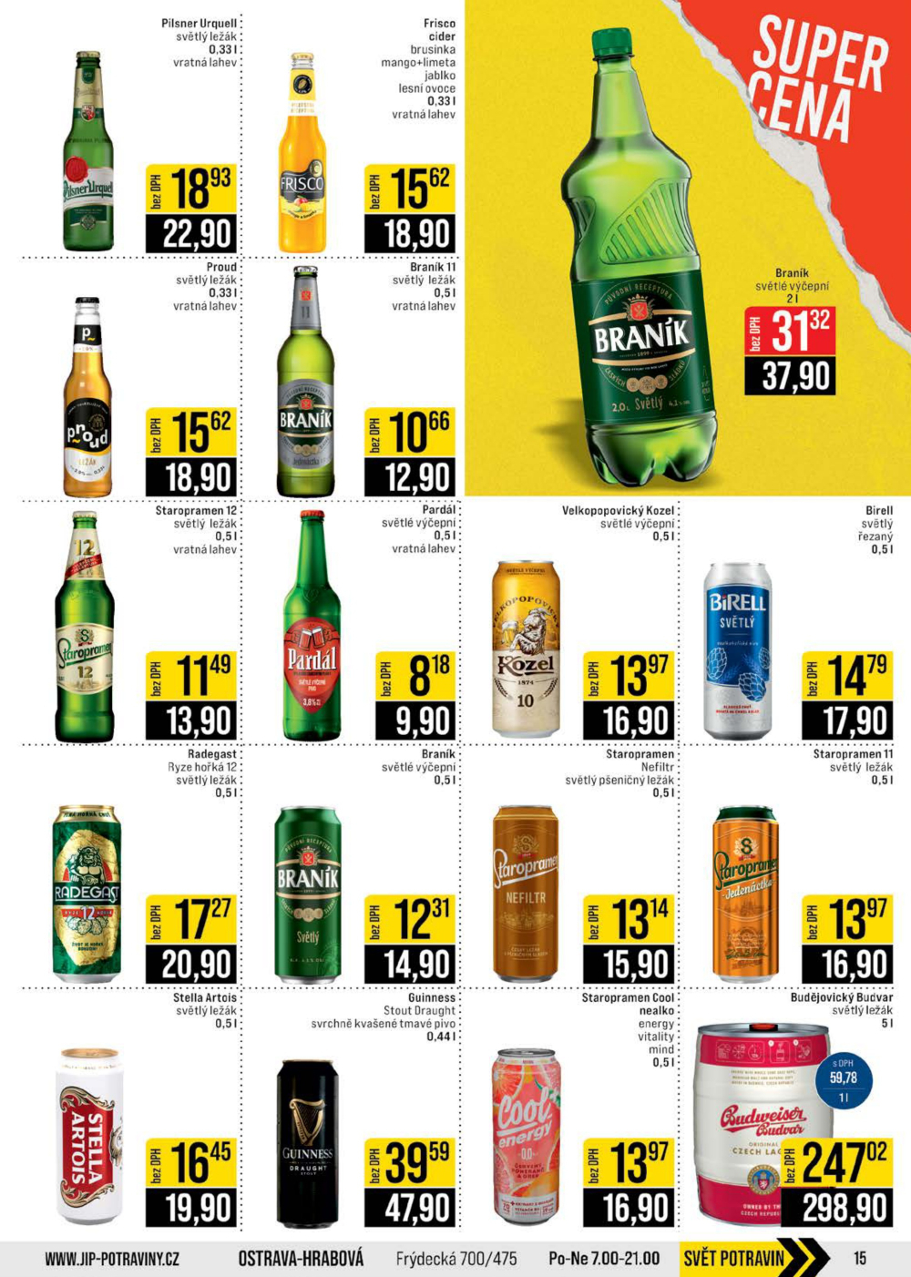 Leták JIP leták CC Cash & Carry - Brno, Ostrava, Praha, Polička, Olomouc, Karlovy Vary, Zlín, Jilemnice, Pardubice - strana 15