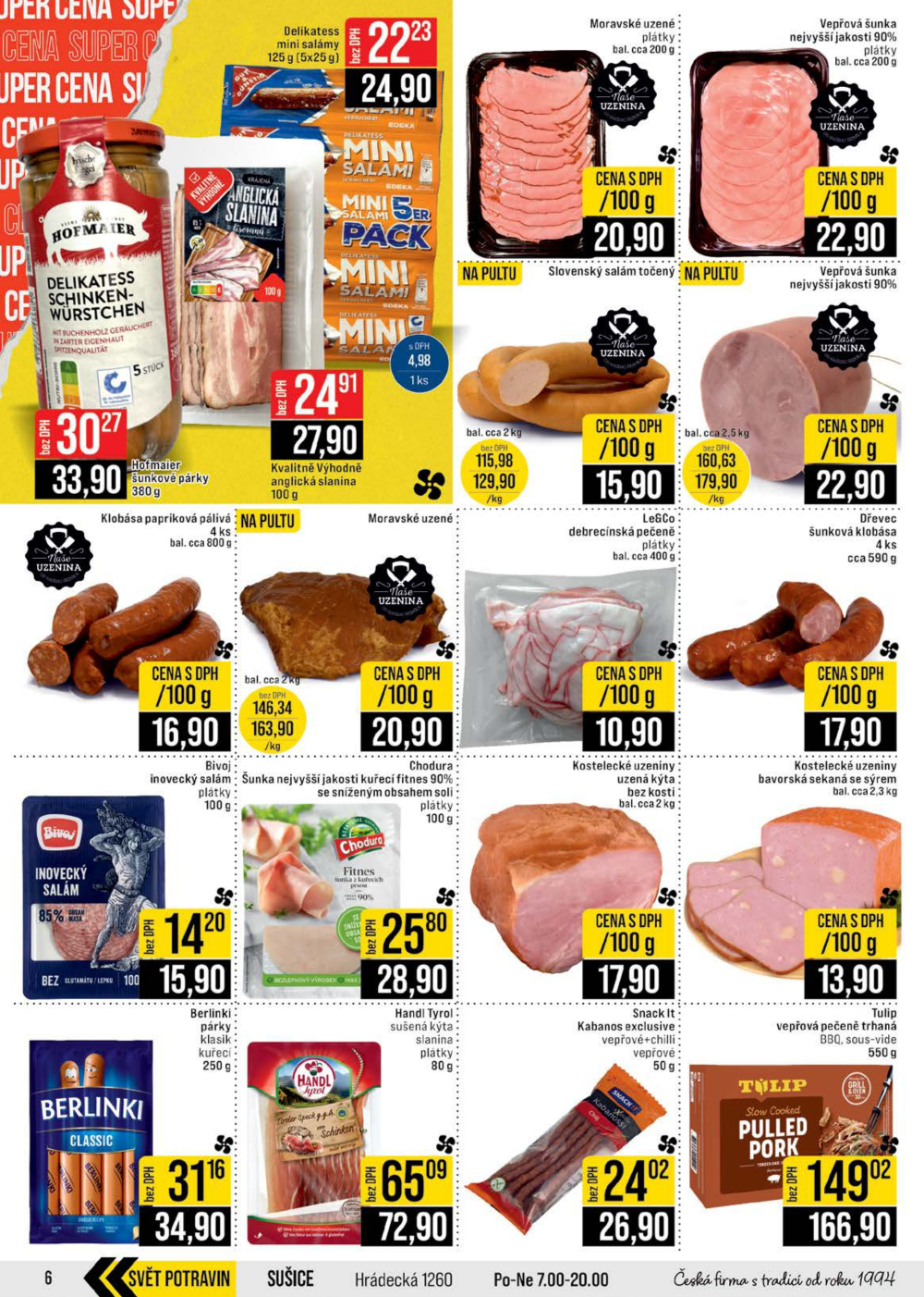 Leták JIP leták CC Cash & Carry - Brno, Ostrava, Praha, Polička, Olomouc, Karlovy Vary, Zlín, Jilemnice, Pardubice - strana 6