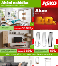 Akční leták ASKO nábytek  - Akční nabídka