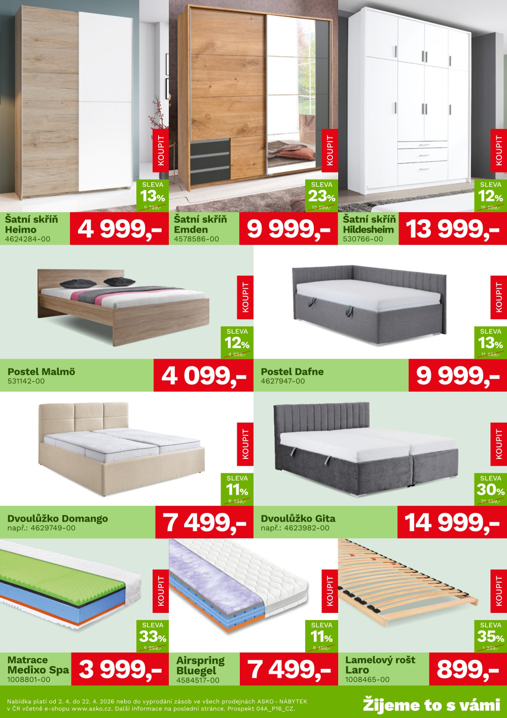 Leták ASKO nábytek leták - Akční nabídka - strana 3
