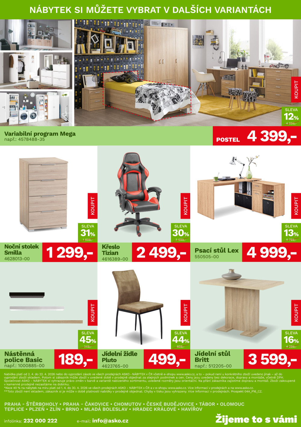 Leták ASKO nábytek leták - Akční nabídka - strana 4