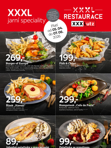 XXXLutz leták - Restaurace