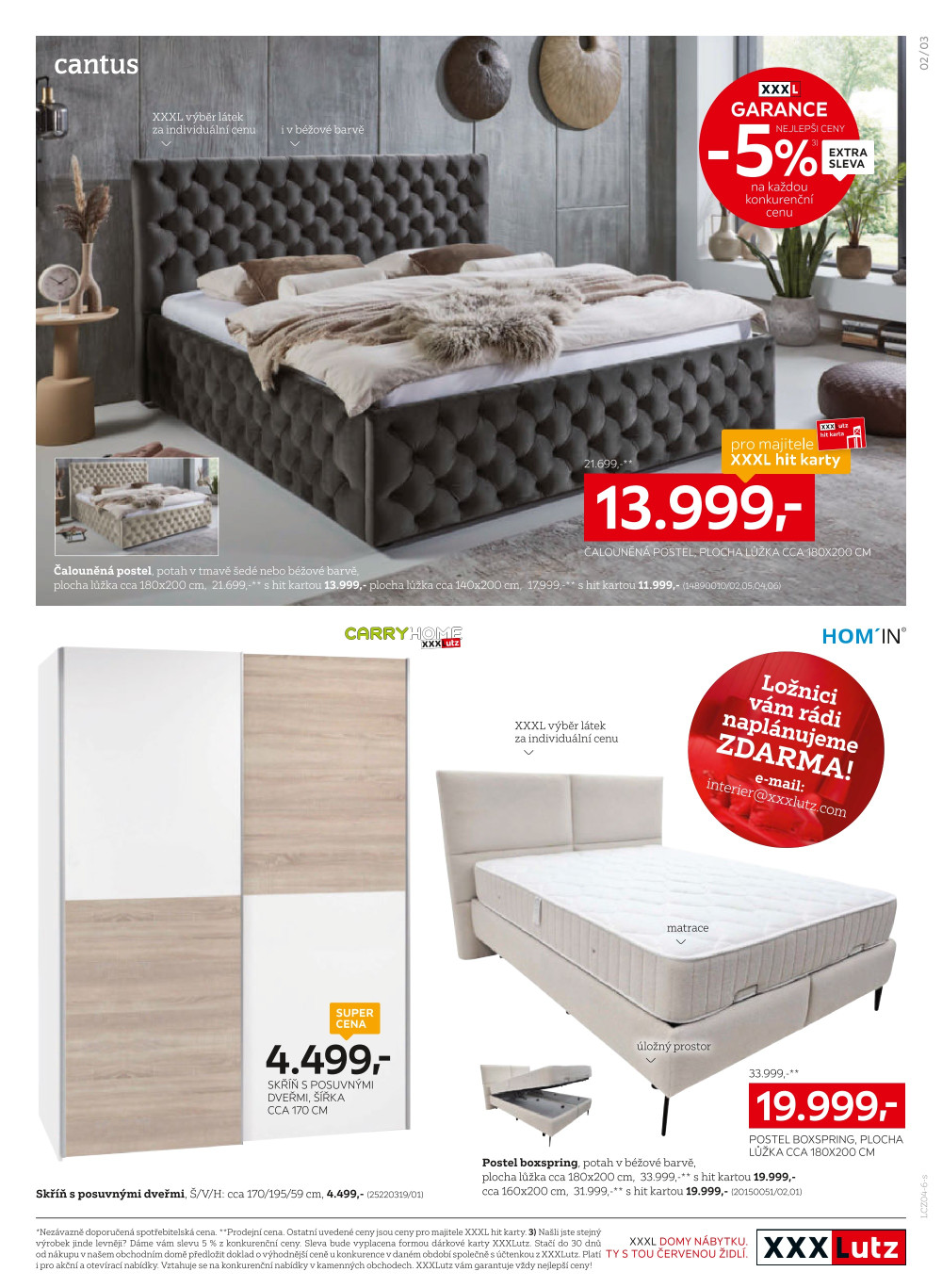 Leták XXXLutz leták - Sleva 30 % na vybrané sedací soupravy a ložnice - strana 3
