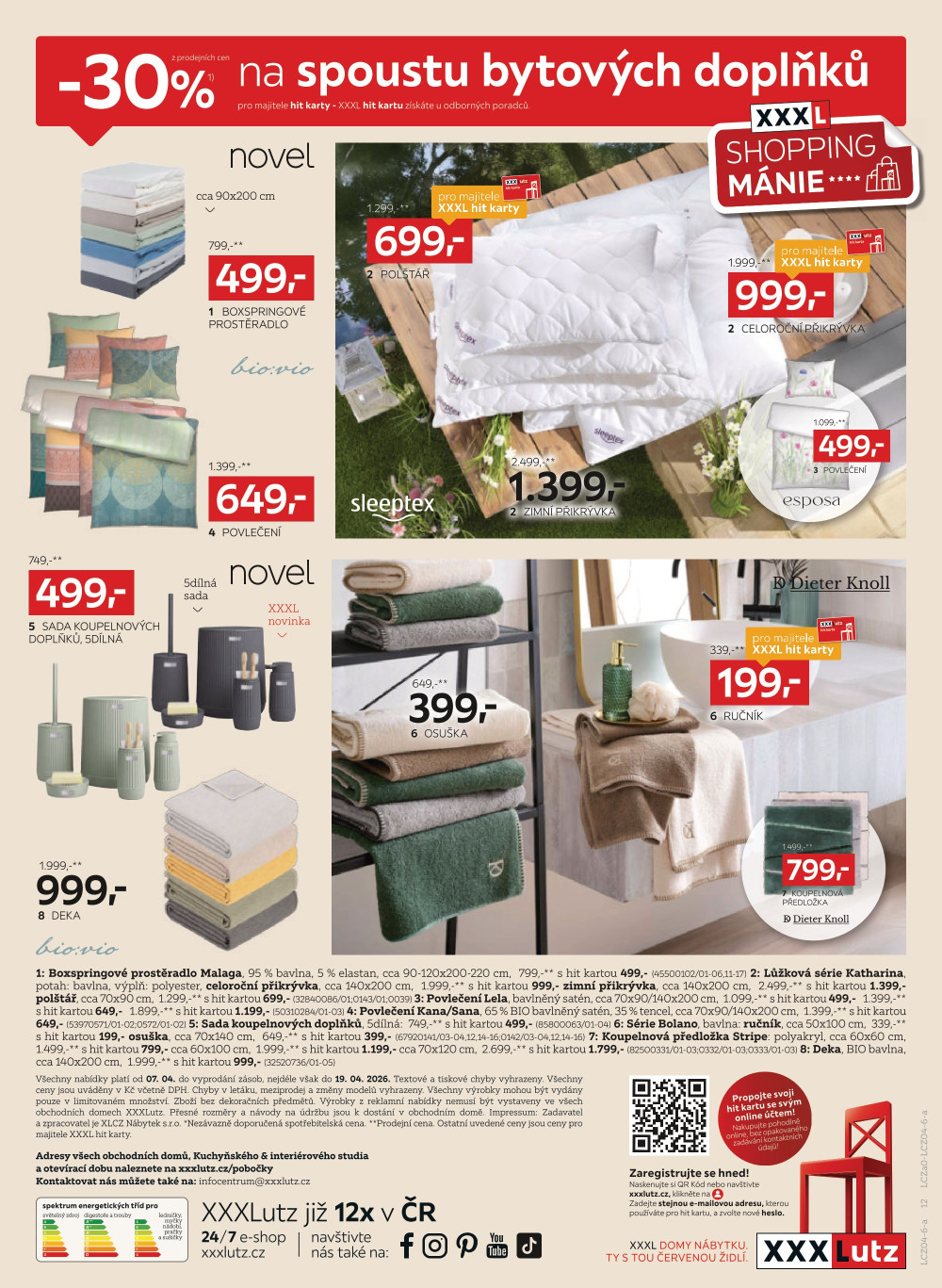 Leták XXXLutz leták - Shopping mánie - 30 % - strana 12