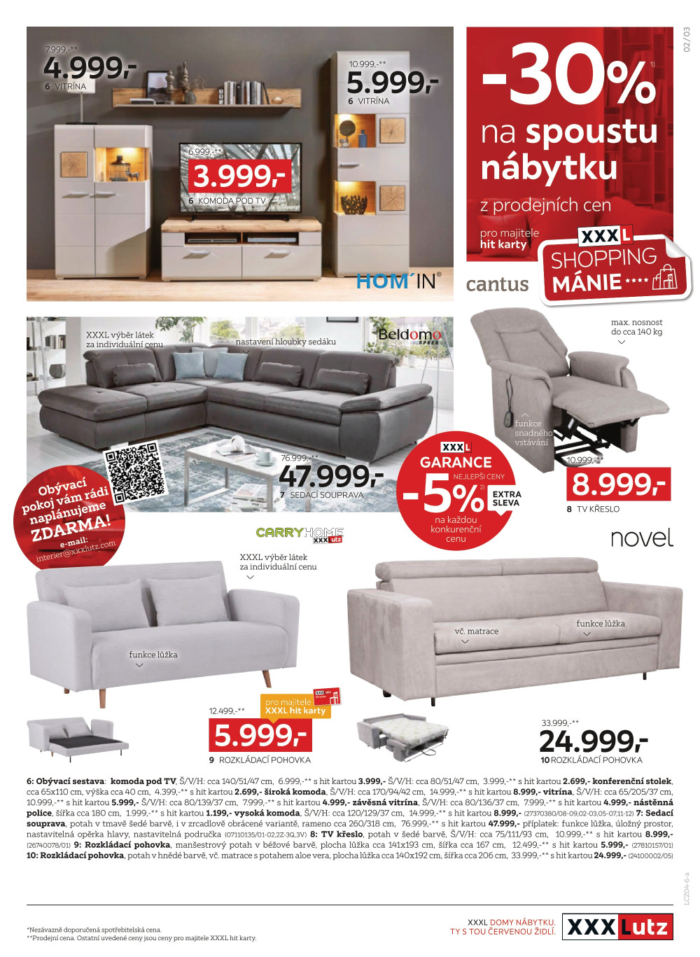 Leták XXXLutz leták - Shopping mánie - 30 % - strana 3