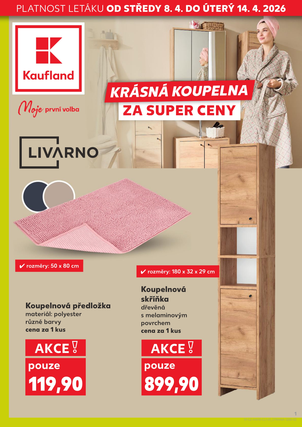 Leták Kaufland leták - Spotřební zboží - strana 1