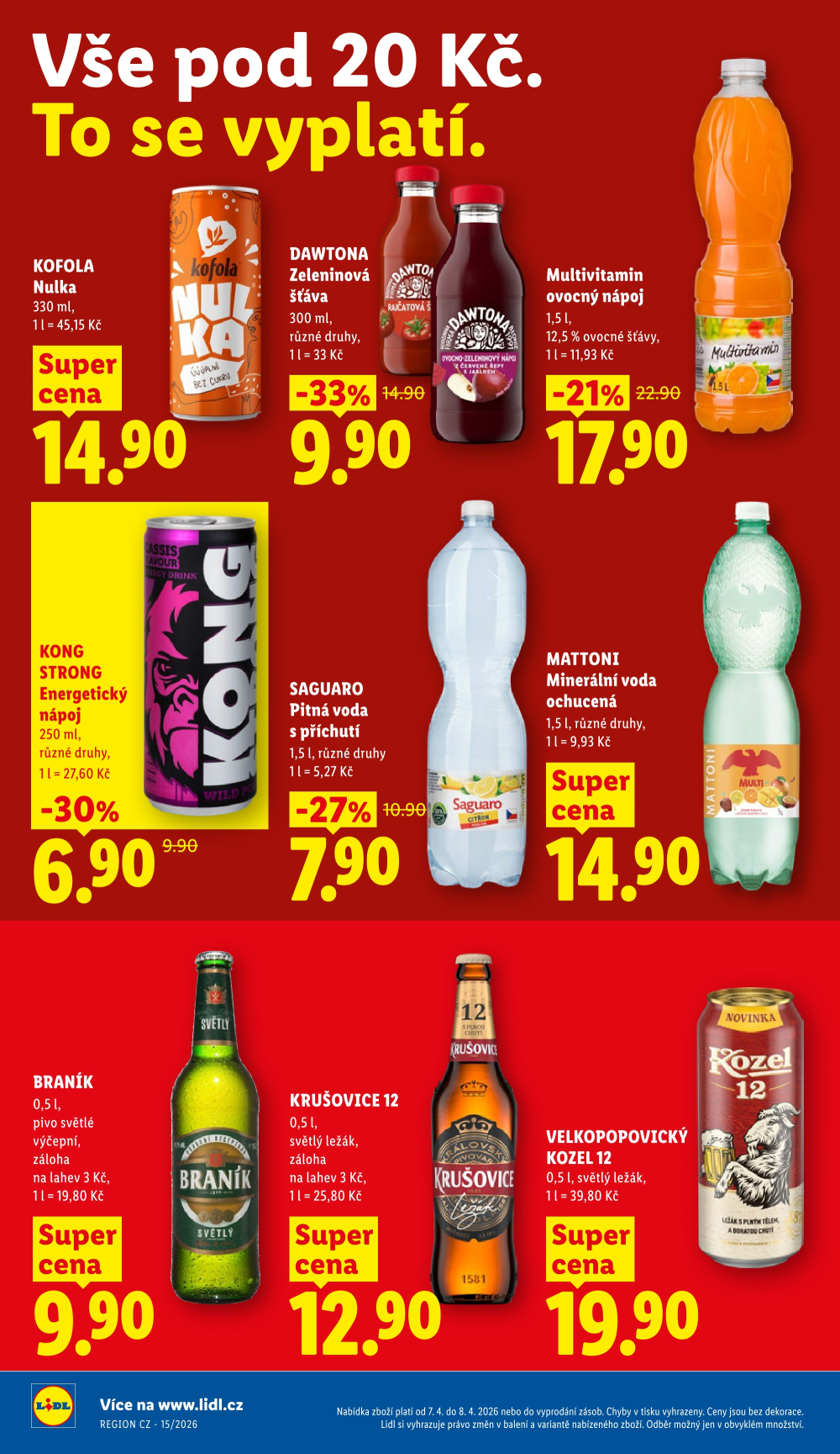 Leták Lidl leták od úterý - Vše pod 20 Kč - strana 16