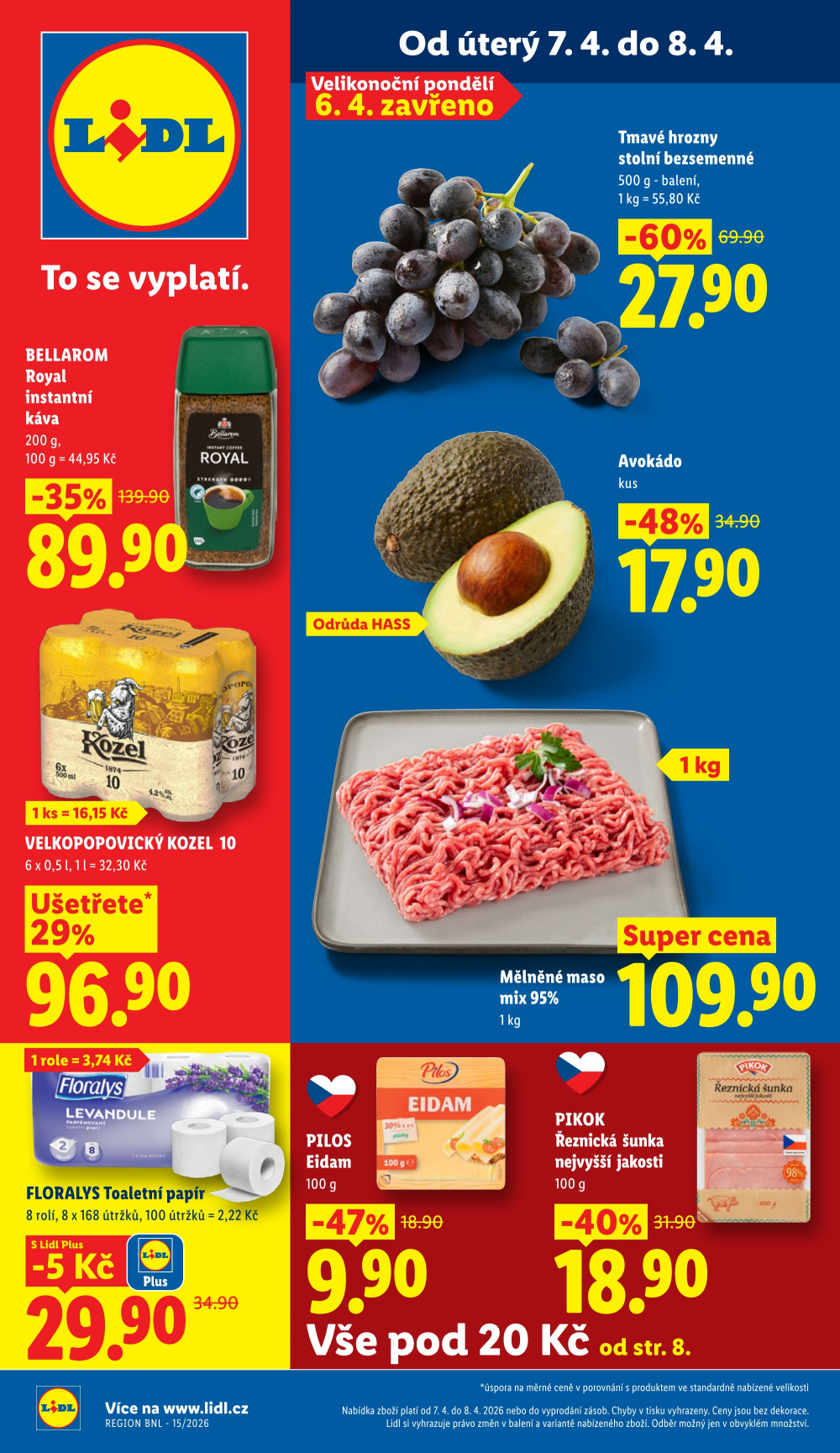 Leták Lidl leták od úterý - Vše pod 20 Kč - strana 1