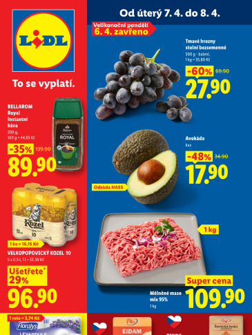 Lidl leták od úterý - Vše pod 20 Kč
