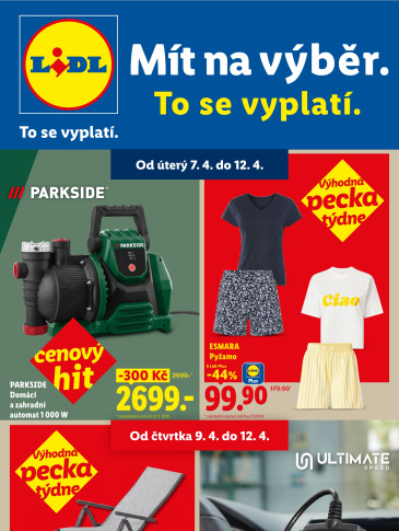 Lidl leták - Nabídka spotřebního zboží