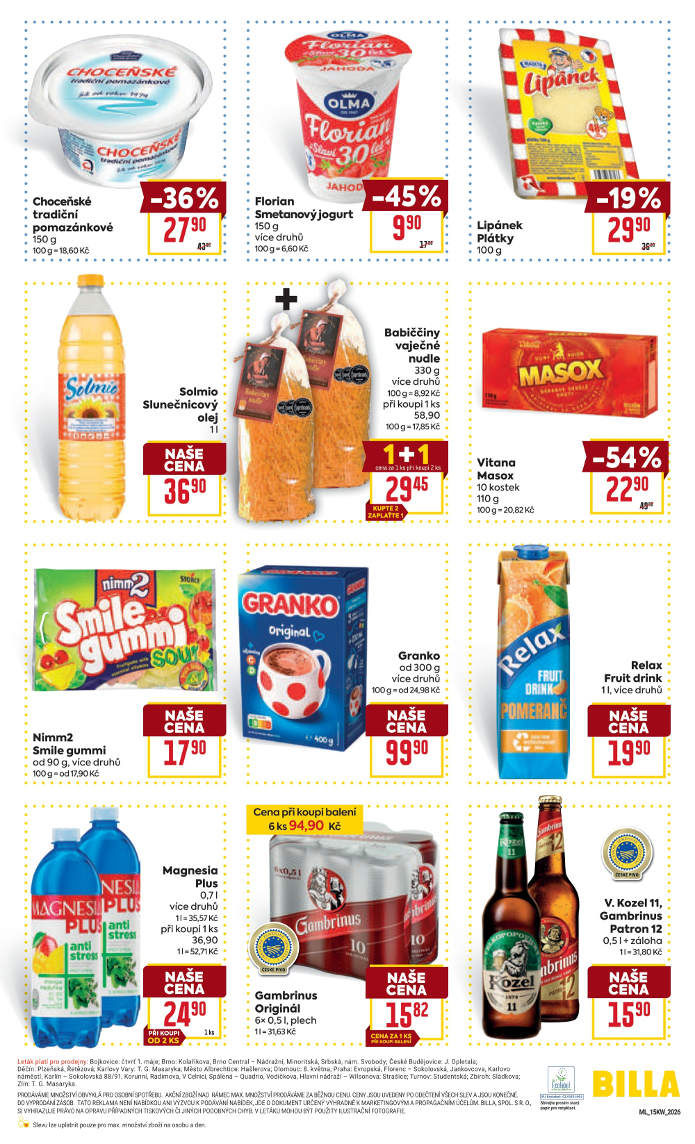 Leták BILLA malý leták - strana 3