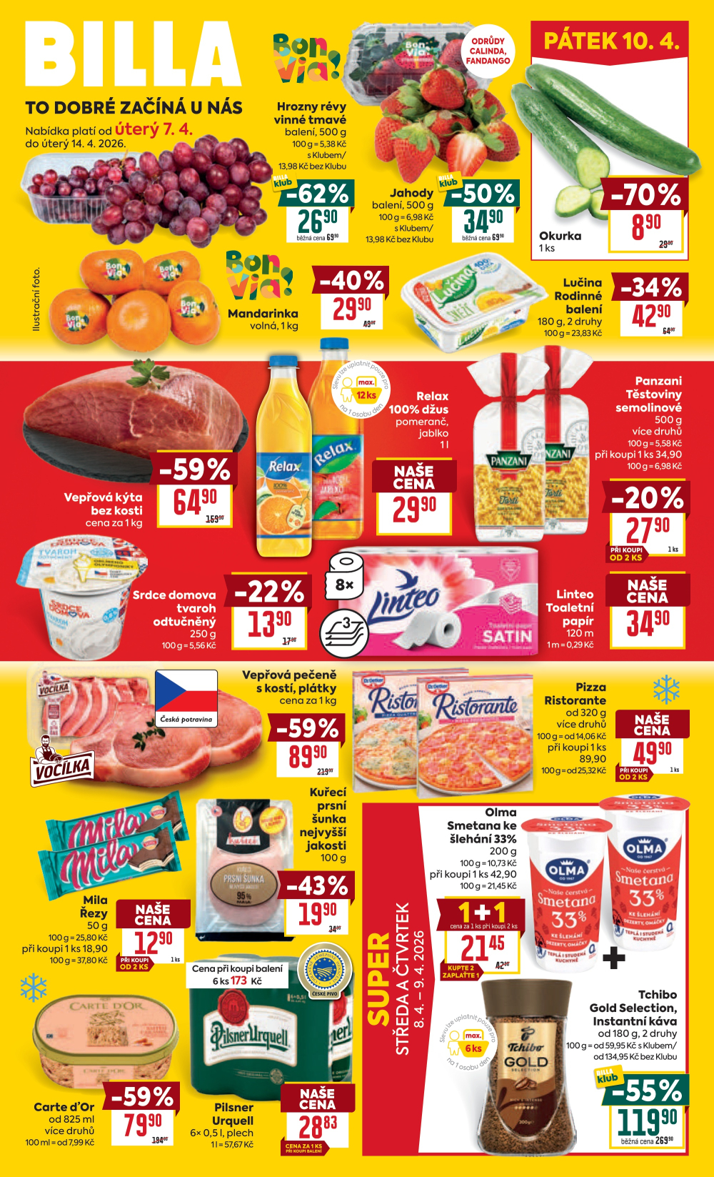 Leták BILLA velký leták - strana 1