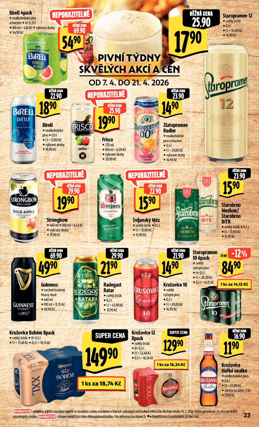 Leták Albert Hypermarket leták - Praha Galerie Harfa - strana 33