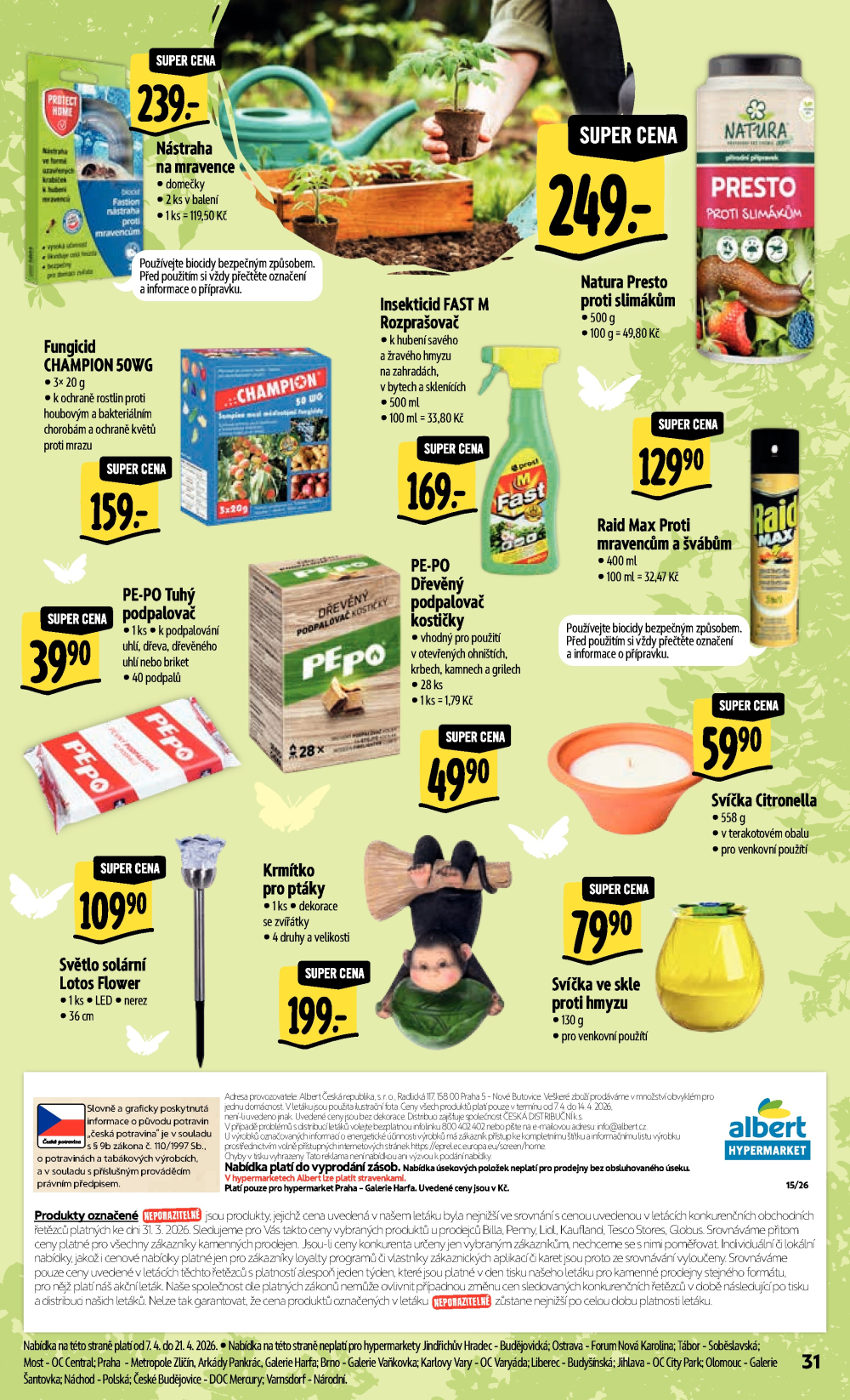 Leták Albert Hypermarket leták - Praha Galerie Harfa - strana 41