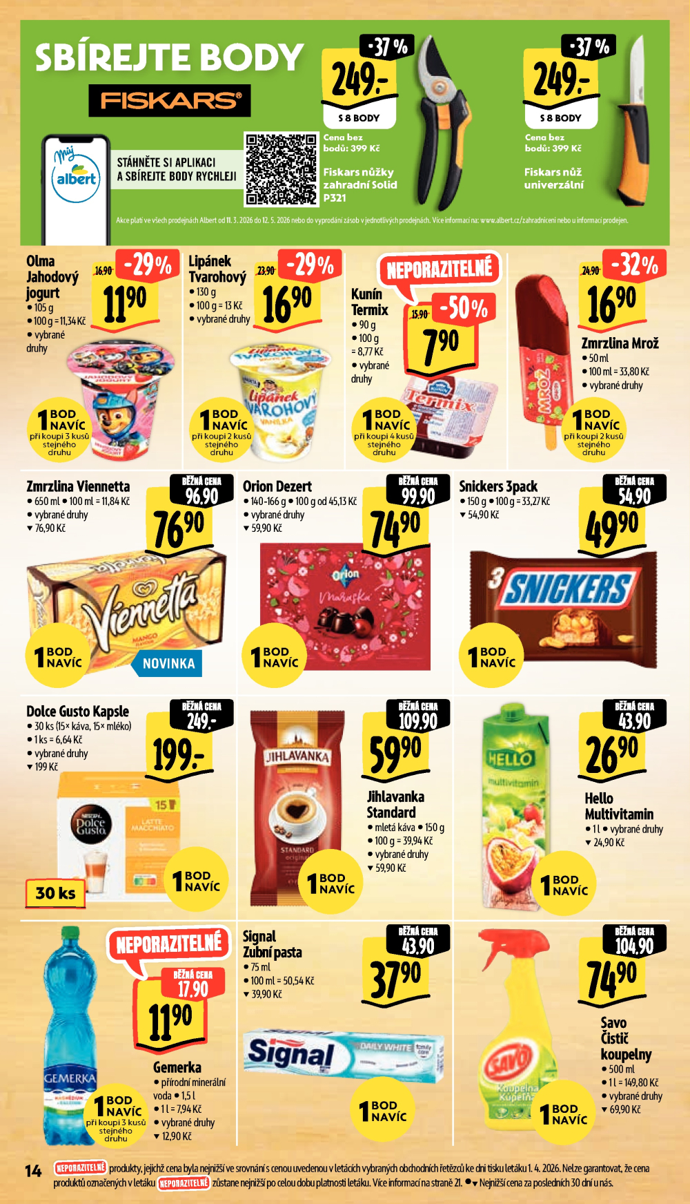 Leták Albert Supermarket leták - Brno, Ečerova - strana 28