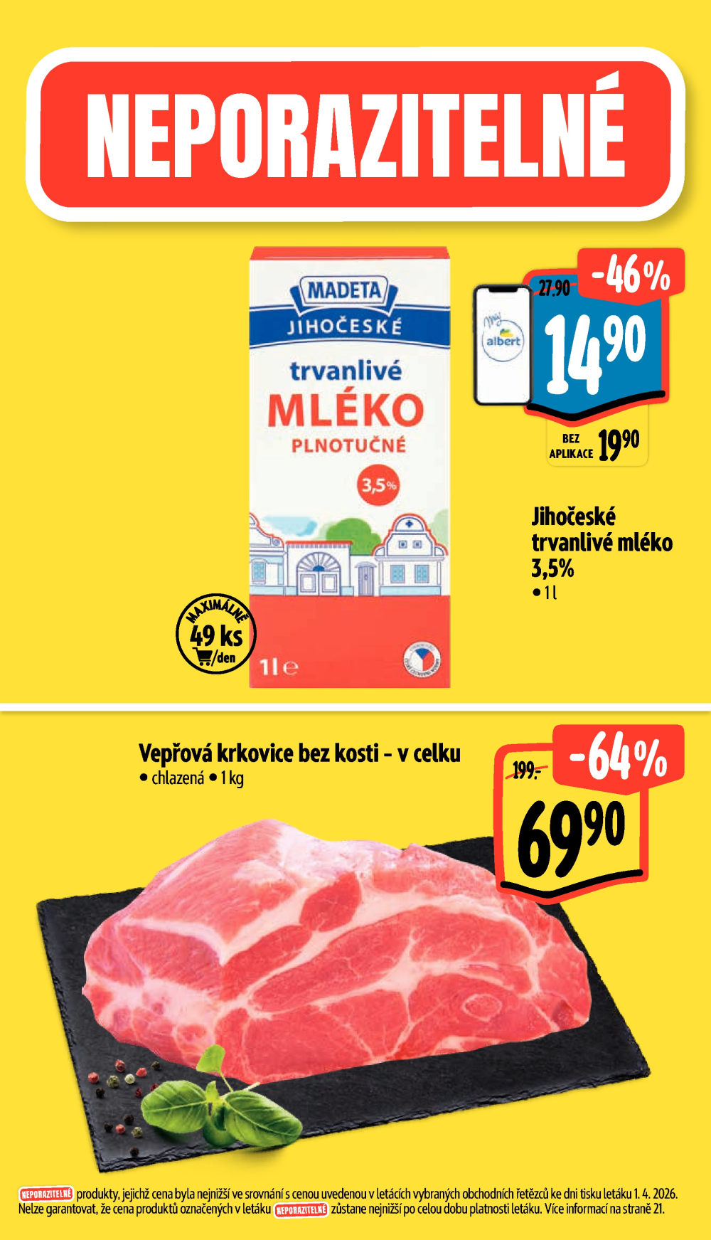 Leták Albert Supermarket leták - Brno, Ečerova - strana 2
