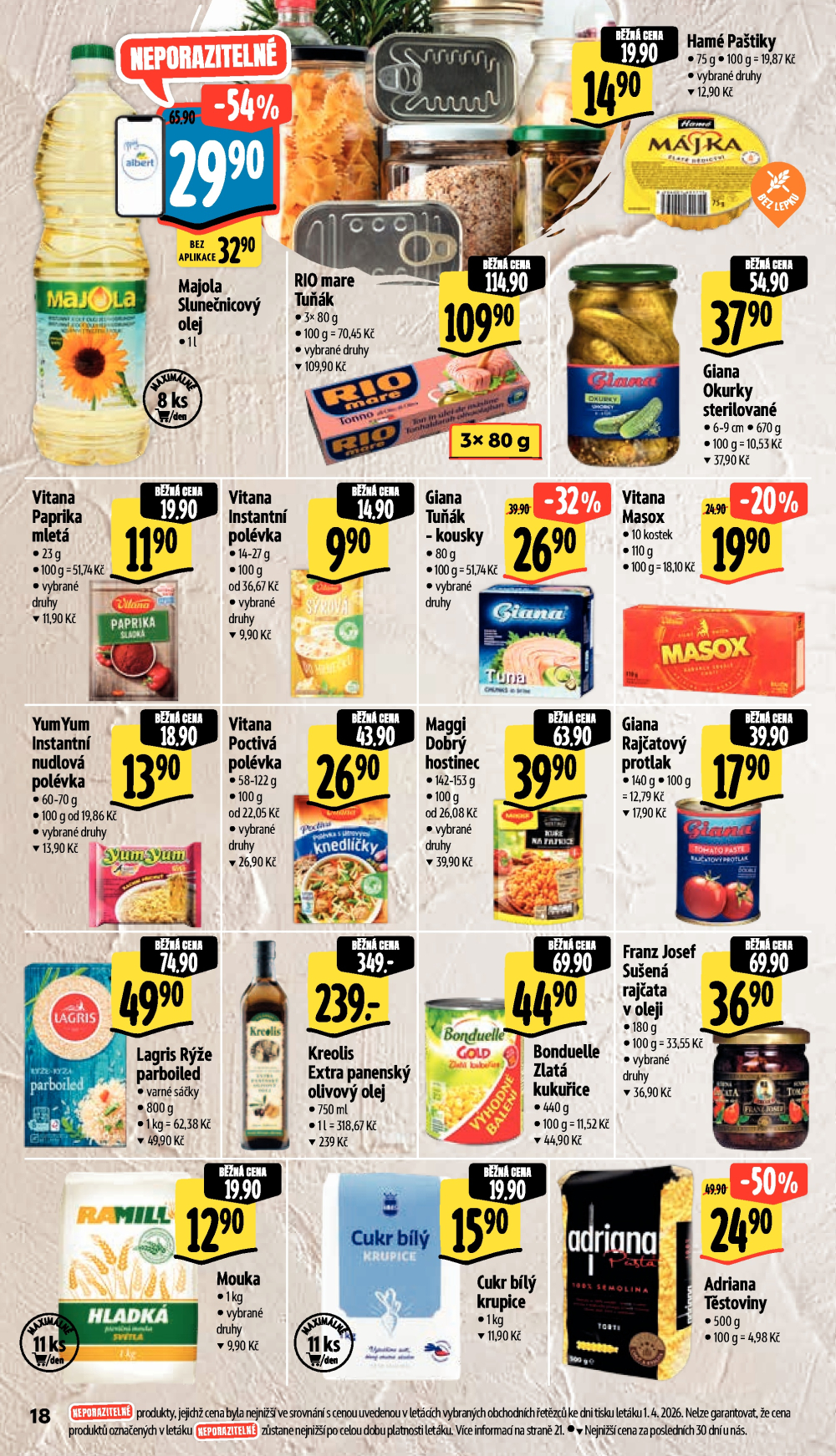 Leták Albert Supermarket leták - Brno, Ečerova - strana 32