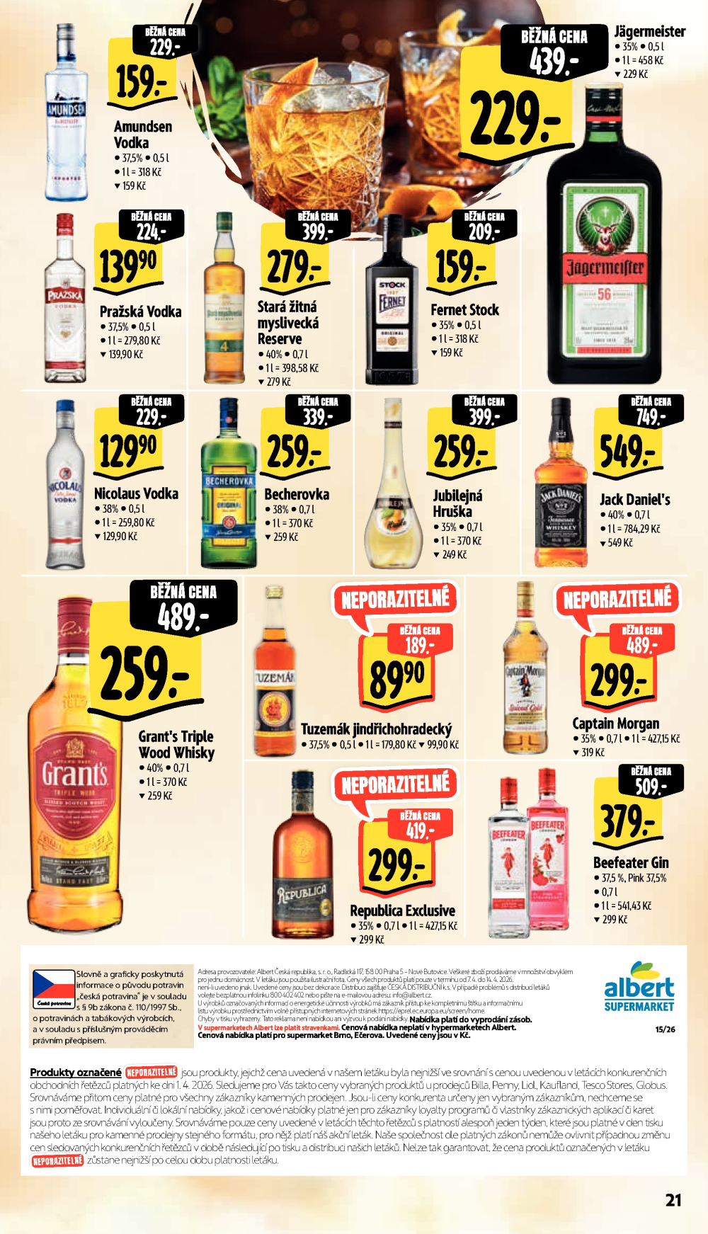 Leták Albert Supermarket leták - Brno, Ečerova - strana 35