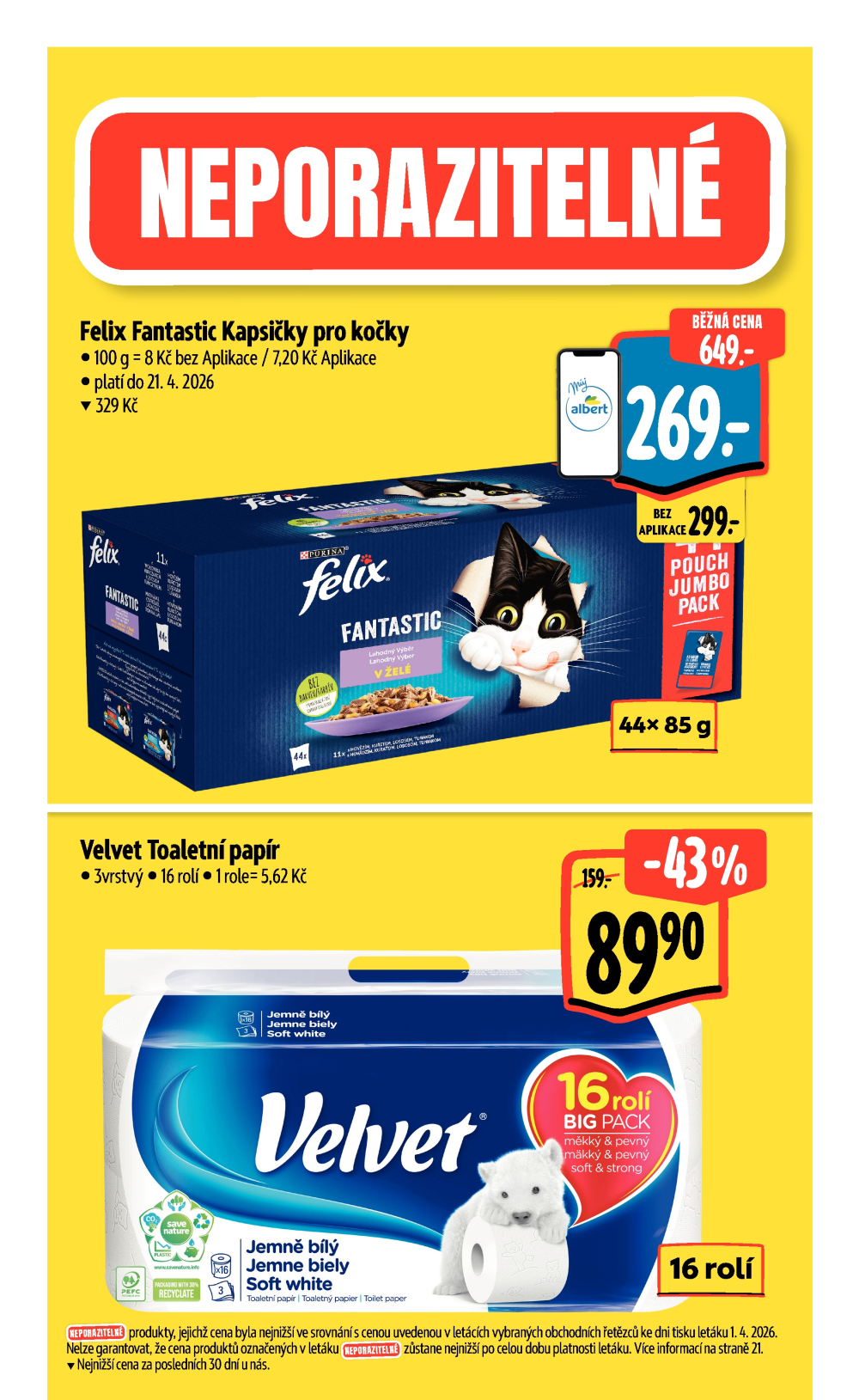 Leták Albert Supermarket leták - Brno, Ečerova - strana 4