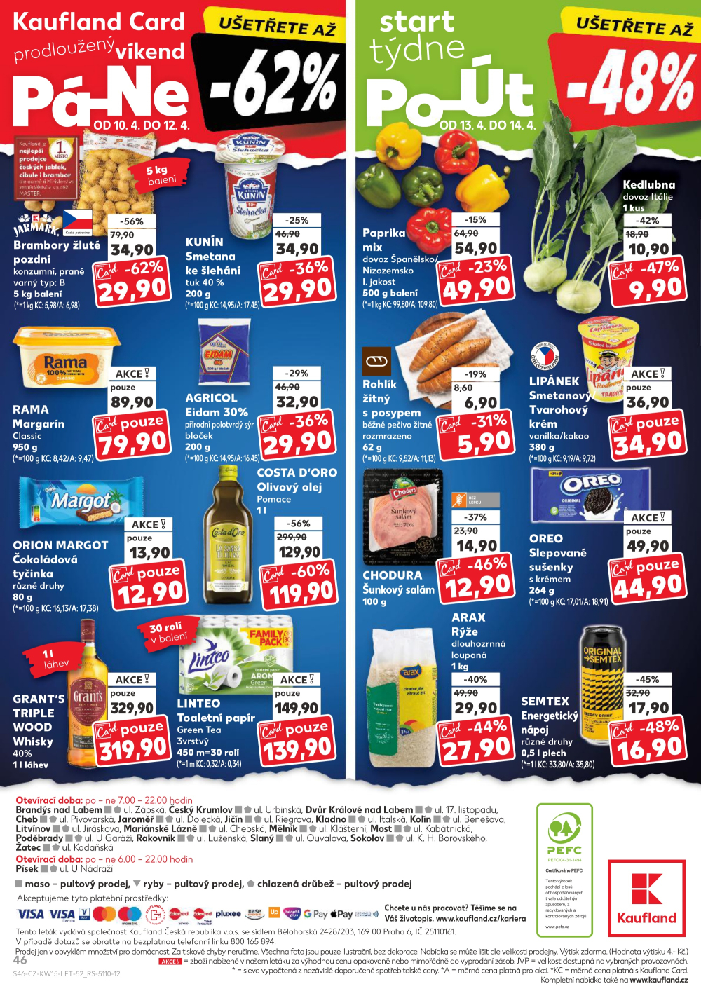 Leták Kaufland leták Mariánské Lázně - strana 46