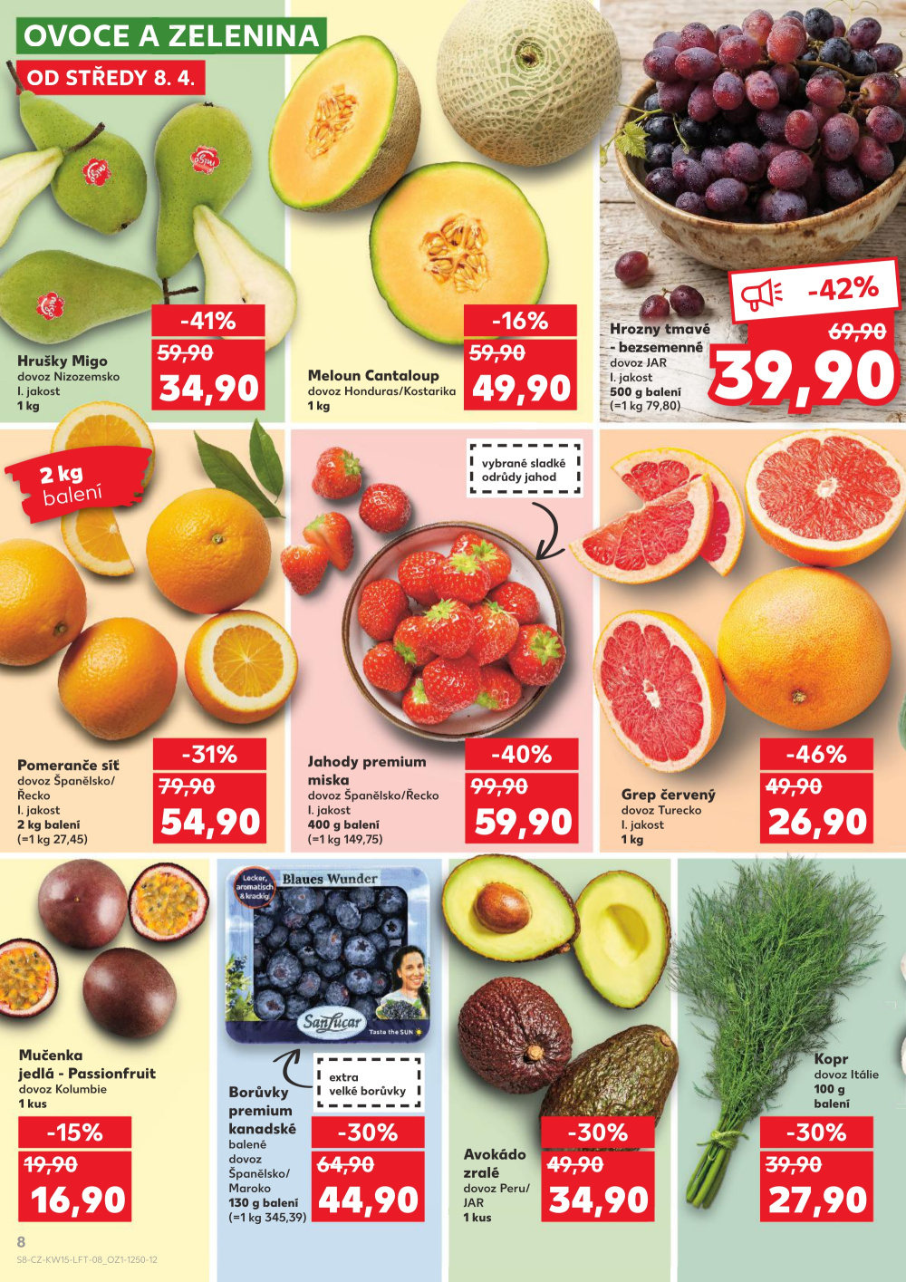 Leták Kaufland leták Teplice, Čs. Dobrovolců - strana 8