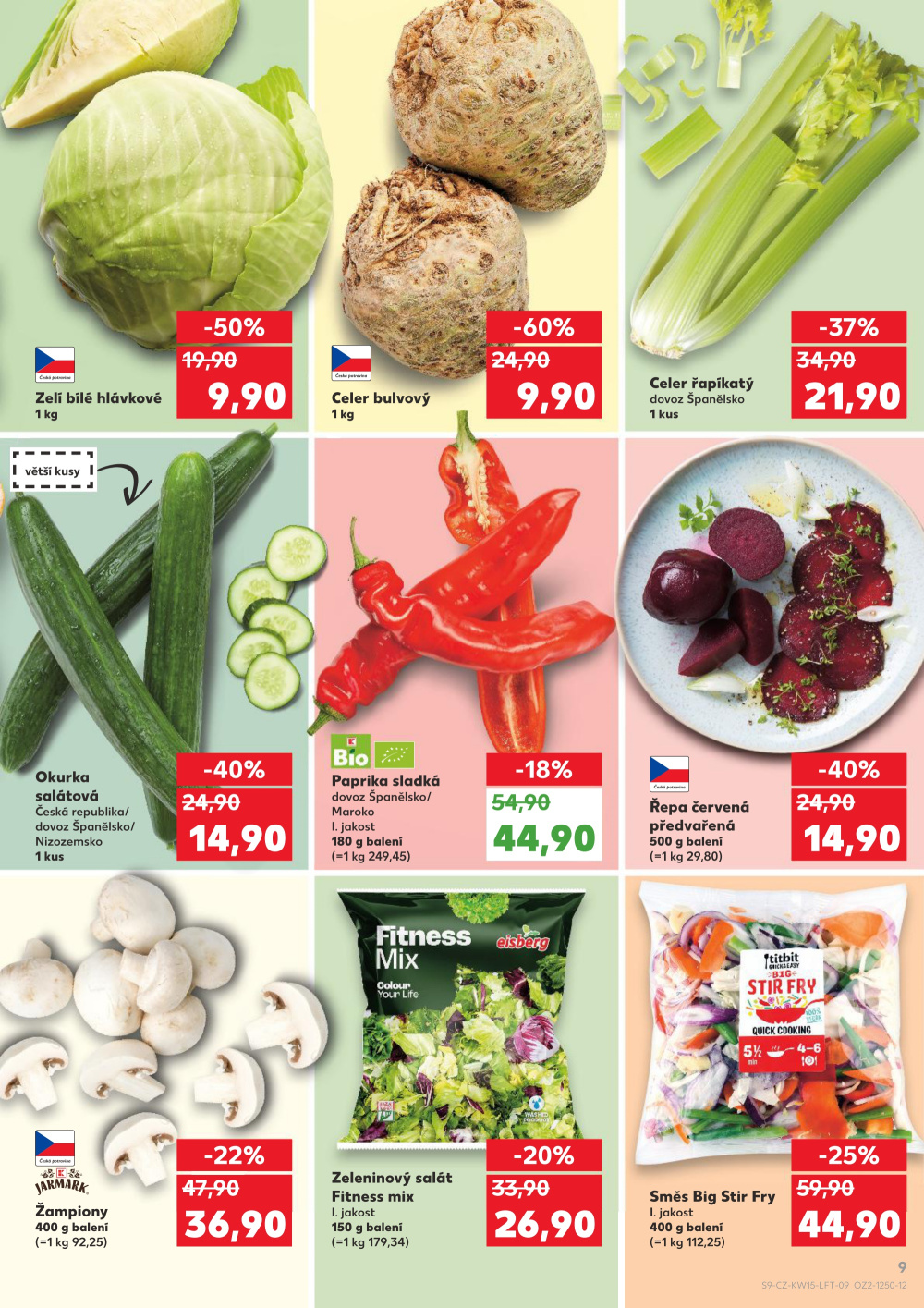 Leták Kaufland leták Teplice, Čs. Dobrovolců - strana 9