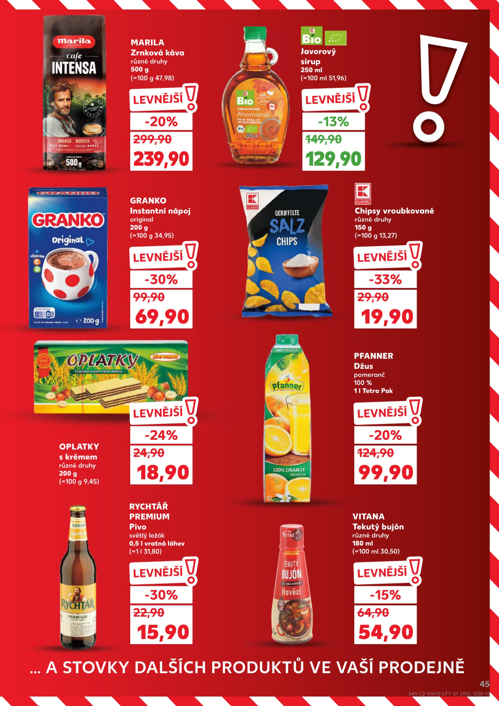 Leták Kaufland leták Poděbrady U Garáží - strana 45