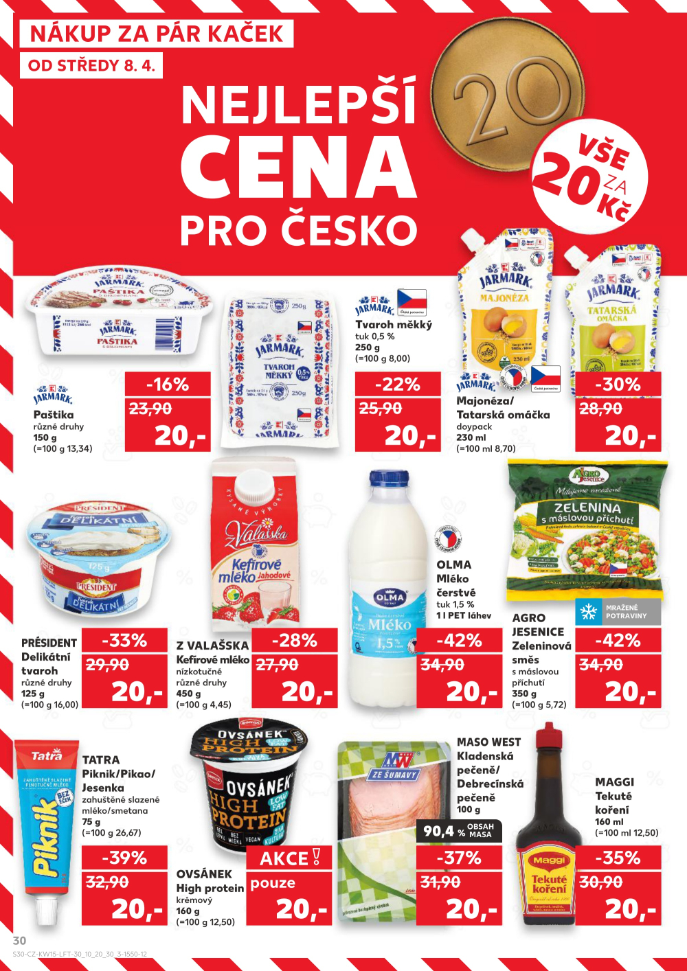 Leták Kaufland leták Praha 8 - Libeň - strana 30